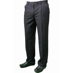 Pronti Collection by Phita Twill Pinstripe Pants Dark Gray Mens Size 40x34 NWOT